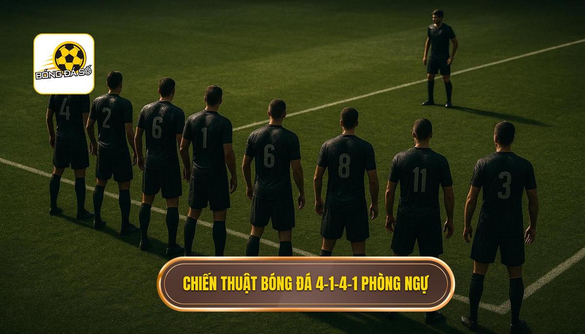 Chiến thuật bóng đá 4-1-4-1 phòng ngự và nghệ thuật xây dựng bức tường thép 1 Bản chất và cấu trúc của chiến thuật bóng đá 4-1-4-1 phòng ngự