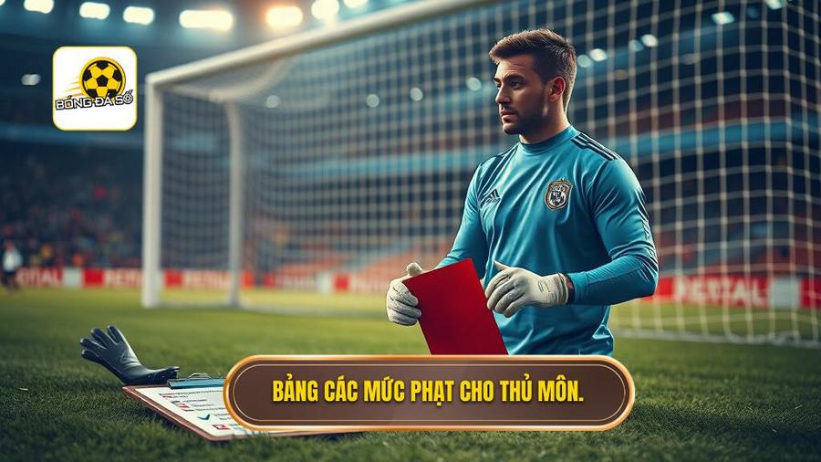 Thủ môn bắt bóng ngoài vòng cấm nhận thẻ gì? Phân tích chi tiết luật bóng đá 3 Bảng tổng hợp các mức phạt dành cho thủ môn