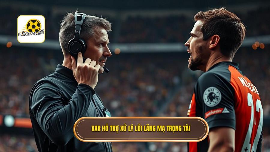 Luật phạt lỗi lăng mạ trọng tài mới nhất 2026: Bước ngoặt khắt khe của bóng đá hiện đại 3 Vai trò của VAR trong việc thực thi Luật phạt lỗi lăng mạ trọng tài mới nhất 2026